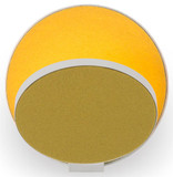 Koncept GRW-S-MWT-HDF Gravy Contemporary Matte White / Honeydew Felt LED Wall Lighting Fixture