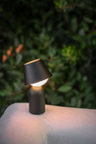 Koncept GUY-BRS+BDGY Guy Contemporary Brass LED Table Lamp Lighting