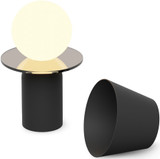 Koncept GUY-MTB+DDGY Guy Contemporary Matte Black LED Table Lamp Lighting