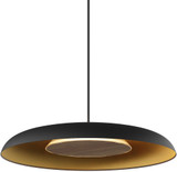 Koncept RMW-12-SW-OWT-HW+24BD-MBG Ramen Contemporary Matte Black w/ Gold Interior LED Lighting Wall Sconce