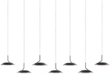 Koncept RYP-L7-SW-MTB Royyo Contemporary Matte Black LED Multi Hanging Light Fixture
