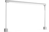 Koncept SF1-36-19-3500-SIL-2CF-ODC Sobre Modern Silver LED 36" Table Light / Desktop Lamp