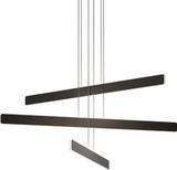Koncept SUB-C3-SW-MTB Sub Modern Matte Black LED Chandelier Light