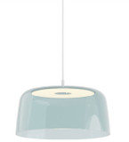 Koncept YUP-S1-SW-MWT+SBLU Yurei Contemporary Matte White LED Pendant Lighting