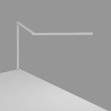 Koncept ZBD3000-MWT-THR Z-Bar Gen 4 Modern Matte White LED Through-Table Desk Lamp