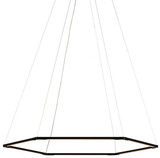 Koncept ZBP-16-H-SW-MTB-CNP Z-Bar Pendant Contemporary Matte Black LED Pendant Lamp