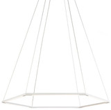 Koncept ZBP-16-H-SW-MWT-CNP Z-Bar Pendant Contemporary Matte White LED Hanging Lamp