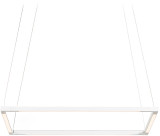 Koncept ZBP-16-S-SW-MWT-CNP Z-Bar Pendant Modern Matte White LED Kitchen Island Light