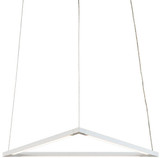 Koncept ZBP-16-T-SW-MWT-CNP Z-Bar Pendant Contemporary Matte White LED Hanging Lamp