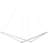 Koncept ZBP-24-B-SW-SIL-CNP Z-Bar Pendant Modern Silver LED Drop Lighting
