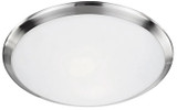 Kuzco 51562BN Contemporary Brushed Nickel 15" Overhead Lighting Fixture
