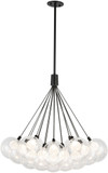 Kuzco CH3128-BK Bolla Modern Black LED Multi Lighting Pendant