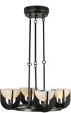 Alora CH362423UBAR-UNV Colette Modern Urban Bronze / Alabaster LED Mini Hanging Chandelier