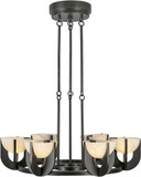 Alora CH362627UBAR-UNV Colette Contemporary Urban Bronze / Alabaster LED Lighting Chandelier