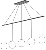 Kuzco CNL5AC-BK Marquee Contemporary Black LED Chandelier Lighting