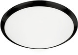 Kuzco FM1515-BK Malta Modern Black LED 15" Flush Lighting