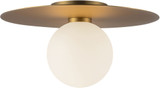 Kuzco FM15514-BG-UNV Elixir Modern Brushed Gold LED 14" Ceiling Light Fixture