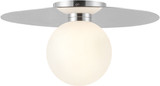 Kuzco FM15514-CH-UNV Elixir Contemporary Chrome LED 14" Ceiling Lighting Fixture