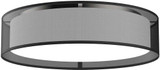 Kuzco FM7920-BOR-5CCT Dalton Black Organza LED 20" Overhead Lighting