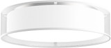 Kuzco FM7920-WOR-5CCT Dalton Contemporary White Organza LED 20" Flush Mount Lighting