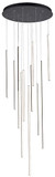 Kuzco MP14924-BK-UNV-010 Chute Modern Black LED Multi Drop Lighting Fixture