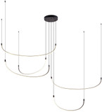 Kuzco MP89590-BK Talis Contemporary Black LED Multi Hanging Light