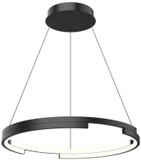 Kuzco PD52724-BK Anello Minor Contemporary Black LED 24" Drop Lighting Fixture