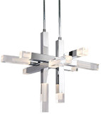 Kuzco PD53330-CH Martelo Contemporary Chrome LED Chandelier Lighting