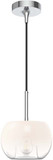 Kuzco PD57508-CH/OP Samar Contemporary Chrome/Opal Glass Mini Pendant Lamp