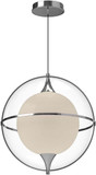 Kuzco PD76716-CH Aries Modern Chrome LED 16" Drop Ceiling Light Fixture