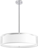 Kuzco PD7920-WOR-5CCT Dalton White Organza LED 20" Drum Pendant Lamp