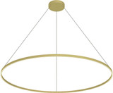 Kuzco PD87172-BG-UNV-010 Cerchio Contemporary Brushed Gold LED 71" Hanging Light