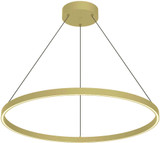 Kuzco PD87732-BG Cerchio Modern Brushed Gold LED 31.5" Hanging Pendant Lighting