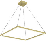 Kuzco PD88132-BG Piazza Contemporary Brushed Gold LED 31.5" Pendant Hanging Light