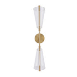 Kuzco WS62629-BG/LG Mulberry Modern Brushed Gold LED Bathroom Sconce Lighting