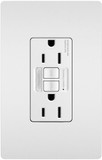 Legrand Radiant 1597NTLTRW Modern White Tamper-Resistant 15A Duplex Self-Test GFCI Receptacles with SafeLock Protection and Night Light