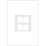 Legrand Adorne AC4PFW1 Modern White 4-Port Keystone Frame