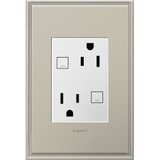 Legrand Adorne AGFTR2153W4 Modern White  Tamper-Resistant GFCI Plus-Size 15A