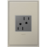 Legrand Adorne ARTR152M4 Contemporary Magnesium Tamper-Resistant Outlet 15A