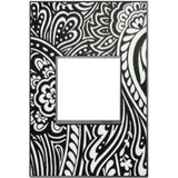 Legrand Adorne AWM1G2M4 Modern Magnesium Custom Wall Plate 1-Gang Magnesium Trim