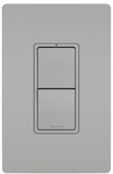 Legrand Radiant RCD33GRY Contemporary Gray Two Single Pole/3-Way Switches