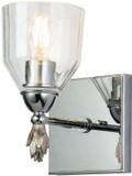 Lucas McKearn BB1000PC-1-F1S Felice Modern Polished Chrome Lighting Wall Sconce