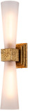 Lucas McKearn BB0958G-2 Kristy Modern Gold Leaf Light Sconce