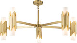 Lucas McKearn CH30209AB-5 Marvel Contemporary Aged Brass Chandelier Light