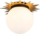 Lucas McKearn FM90417G-15 Soleil Modern Weathered Zinc / Gold Overhead Lighting