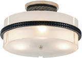 Lucas McKearn FM91598PC-16 Mazant Modern Matte Black / Polished Chrome Ceiling Light Fixture