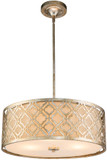 Lucas McKearn GN/ARABELLA/P/L-S Arabella Modern Antique Silver 21" Drum Drop Ceiling Light Fixture