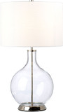 Lucas McKearn ORB-CLEAR-PN-WHT Orb Modern Polished Nickel Table Light