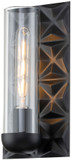 Lucas McKearn SC10503MB-1 Alpha Modern Matte Black Wall Lamp