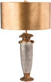 Lucas McKearn TA1126 Bienville Modern Gold / Silver Leaf Table Top Lamp